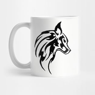 Black wolf Mug